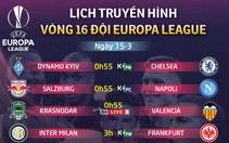 Lịch trực tiếp Europa League 15-3: Chờ Arsenal ngược dòng trước Rennes