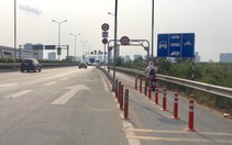 Đã thay dải phân cách bê tông trên cao tốc TP.HCM - Long Thành - Dầu Giây