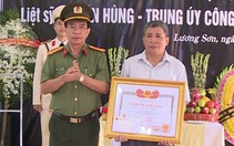 Tặng bằng Tổ quốc ghi công cho trung úy công an quên mình, dũng cảm cứu đồng đội