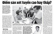 Điểm sàn, điểm chuẩn thấp, lo chất lượng giáo dục đại học