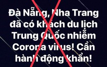Đà Nẵng bác thông tin có người nhiễm virút corona vào thành phố