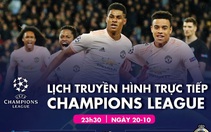 Lịch trực tiếp Champions League: M.U - PSG, Chelsea -Sevilla