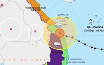 Chiều 28-10, bão số 9 giảm cấp gió còn 10-11, giật cấp 13.