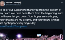 Trump và Biden không ngủ, 'đấu nhau' tới hơn 2h sáng trên Twitter