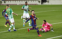 Vào sân từ băng ghế dự bị, Messi lập cú đúp giúp Barca đại thắng