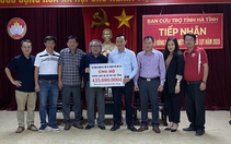 435 triệu đồng hỗ trợ đồng bào vùng lũ Hà Tĩnh