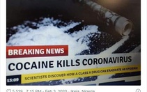 Mỹ bác bỏ tin giả hít cocaine, chất tẩy trắng, tỏi, thủ dâm 'chữa được corona'