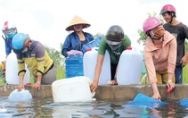 Giải khát hạn mặn: Nước xuống mừng hết biết mừng!