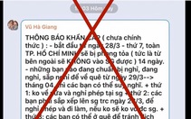 Xử phạt chủ 18 tài khoản Facebook tung tin giả phong tỏa toàn TP.HCM