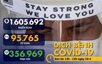 Dịch COVID-19 chiều 10-4: Thế giới hơn 95.000 ca tử vong, nhiều nơi thấy tia hi vọng