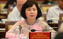 Cựu thứ trưởng Bộ Công thương Hồ Thị Kim Thoa nhận quyết định khởi tố