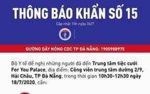 Thông báo khẩn tìm người đi đám cưới cùng bệnh nhân 416