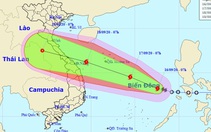 Bão cách Hoàng Sa 750km, biển Bình Thuận - Cà Mau mưa dông