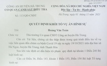 Khởi tố vụ án liên quan người từ vùng dịch về không khai báo, làm lây lan dịch