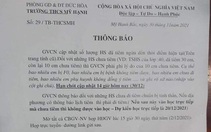 Thu hồi thông báo của trường học thông tin chưa tiêm vắc xin thì không được đến trường