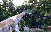 Xe tải vướng dây điện tại Thủ Đức: Vì sao dây điện không đứt mà cột điện gãy?