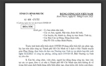 Bình Phước hỏa tốc yêu cầu cán bộ, công chức tạm không về nhà ở TP.HCM