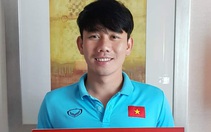 Minh Vương nhận danh hiệu cầu thủ xuất sắc nhất trận Việt Nam - UAE tại Dubai