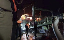 Tàu hải quân lớn nhất của Iran bốc cháy và chìm