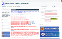 Đề nghị ngăn chặn trang thông tin điện tử giấy phép lái xe giả mạo