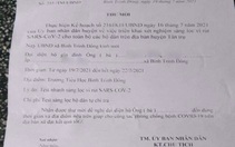 'Thư mời test nhanh tự trả phí' ở Long An, huyện nói vận động chứ không bắt buộc
