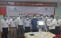 Angimex tặng xe cứu thương, máy thở cho Bệnh viện Đa khoa khu vực Châu Đốc