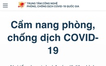 Tìm thông tin bằng Cẩm nang điện tử phòng, chống dịch COVID-19