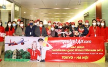 Vietjet chào đón chuyến bay quốc tế đầu tiên ngày đầu năm mới từ Tokyo, Nhật Bản