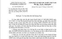 Giám đốc Sở GD-ĐT Quảng Nam ký xin dừng gói thầu mua sắm lớn trước khi nghỉ hưu