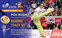 Cập nhật SEA Games 31: wushu và rowing giành 3 huy chương vàng cho Việt Nam