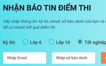 Mời thí sinh đăng ký nhận báo điểm thi tốt nghiệp THPT 2022