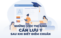 Infographic: Thí sinh cần làm gì sau khi biết điểm chuẩn?