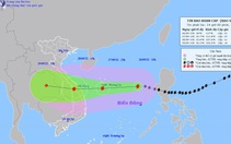 Trưa nay 26-9, bão số 4 tăng cường độ trở lại và dự báo tiếp tục mạnh thêm