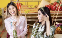 Có cả kho đồ hiệu, Tiên Nguyễn vẫn áo bà ba gói bánh tét ngày Tết