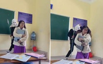 Nam sinh cosplay thành 'Kẻ phản diện' để hù cô giáo