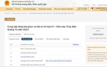 Công ty Thủy điện Quảng Trị: 27 gói thầu được đấu thầu qua mạng