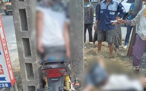 Nam tài xế chết sau khi phóng xe máy kẹp ba lọt giữa hai trụ điện