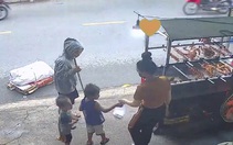 Cô chủ tốt bụng cho 3 mẹ con nhặt ve chai hộp cút nướng