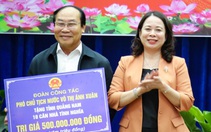 Phó chủ tịch nước thăm bệnh nhân, tặng quà Tết người nghèo