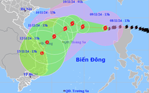 Bão Yinxing đang có xu hướng mạnh thêm