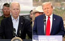 Ngày tương phản tại biên giới ở Texas