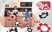 Mở quán cà phê phát chip chơi poker, có phạm luật?