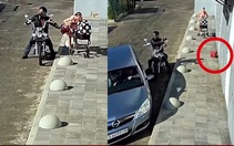 Tài xế ô tô dũng cảm chặn đường bắt tên cướp trả túi xách