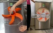 Cô gái chế tủ lạnh thành quạt điều hòa để tránh nóng