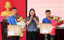 Nam Định khen thưởng người hùng đập tường cứu hỏa