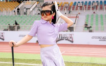 Mẫu nhí 'gây sốt' khi đánh golf, trượt ván ngay trên sàn catwalk