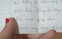Đáng thương 2 cháu bé bị bỏ rơi trước cổng chùa kèm mảnh giấy nhờ chùa nuôi giúp