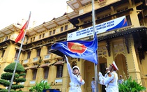Lễ thượng cờ đón tuổi 57 của ASEAN ở Hà Nội