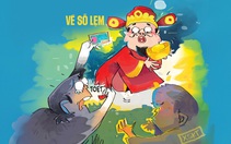 Thần Tài không 'độ' tờ vé số trúng độc đắc bị lẹm góc