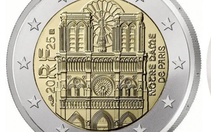 Pháp in hình Nhà thờ Đức Bà Paris lên đồng xu 2 euro mới